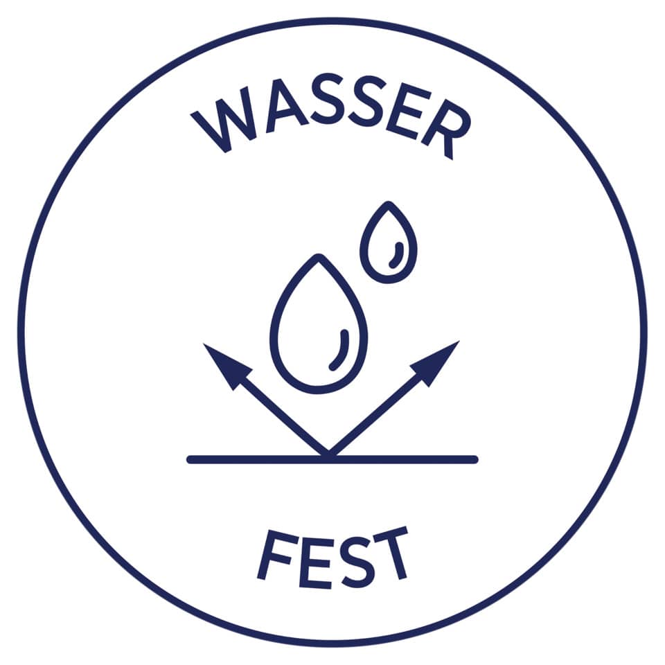 wasserfest, trocknung, logo, symbol, pflegehinweis