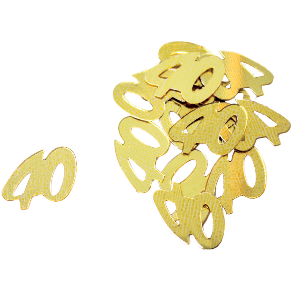 gold confetti, glitzernde formen, nummer 40, Sequins, Party-Deko
