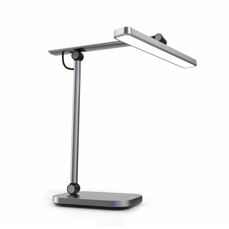 Tischleuchte, Arbeitlampe, LED-Leuchte, flexible Arm, metallisch