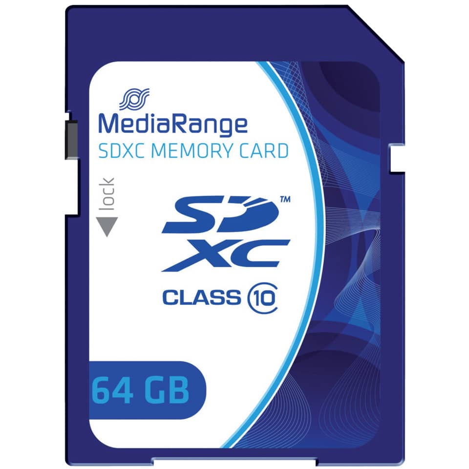SDXC, 64GB, Speicherkarten, Class 10, Blau