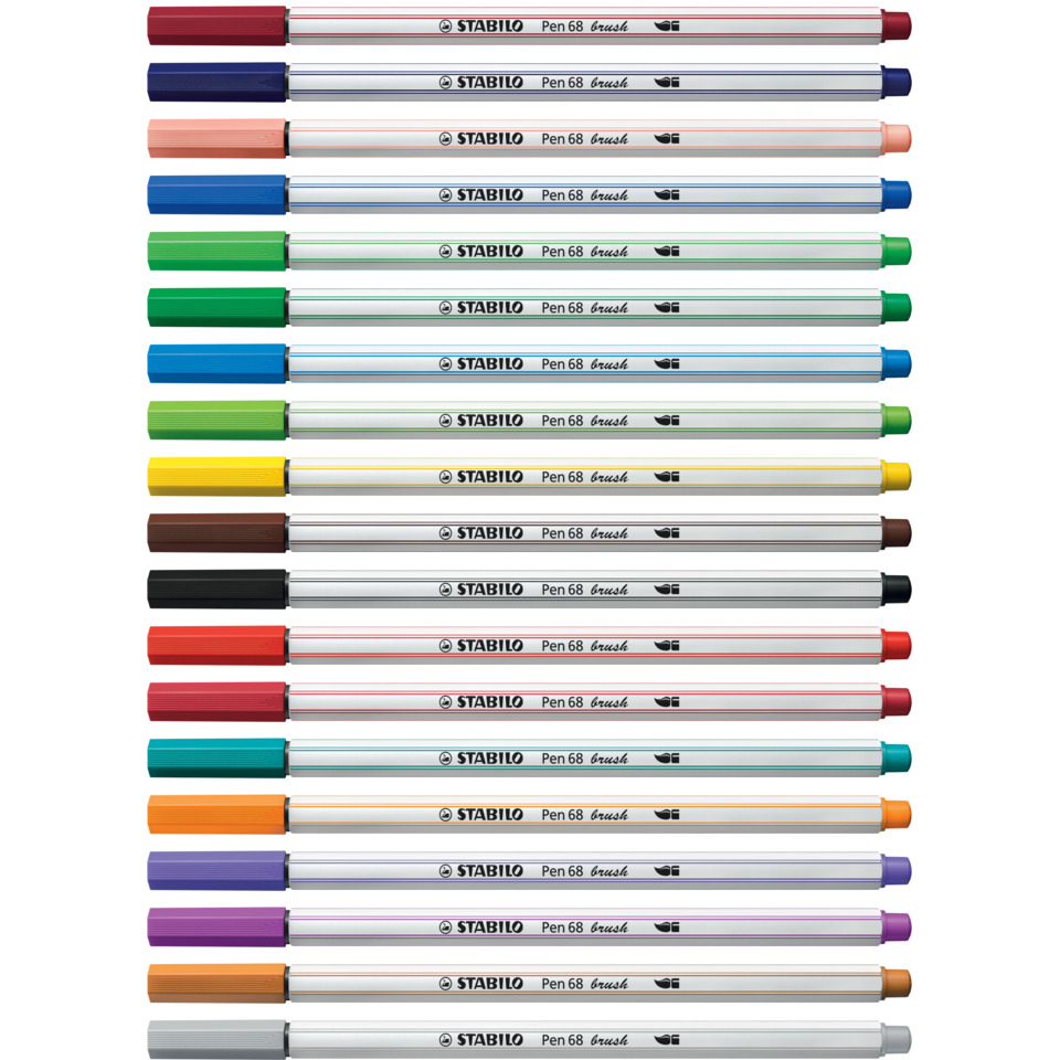 Marker, Pen, Brush, Colored, Set