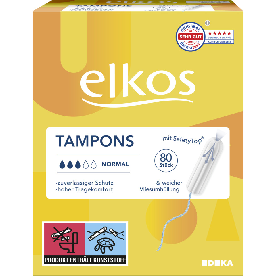 Tampon, Tampons, Normal, 80 Stück, Sicherheitstop