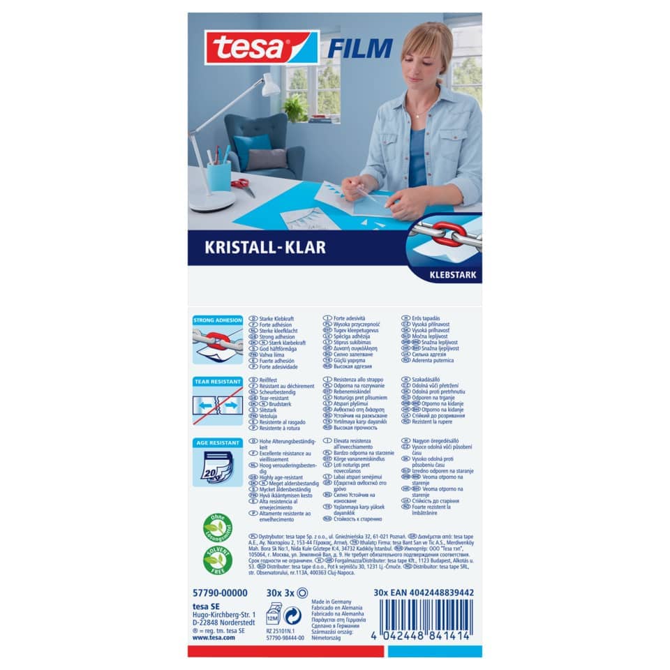 Klebstoff, Filme, Kristall-Klar, Strong Adhesion, Tailored label