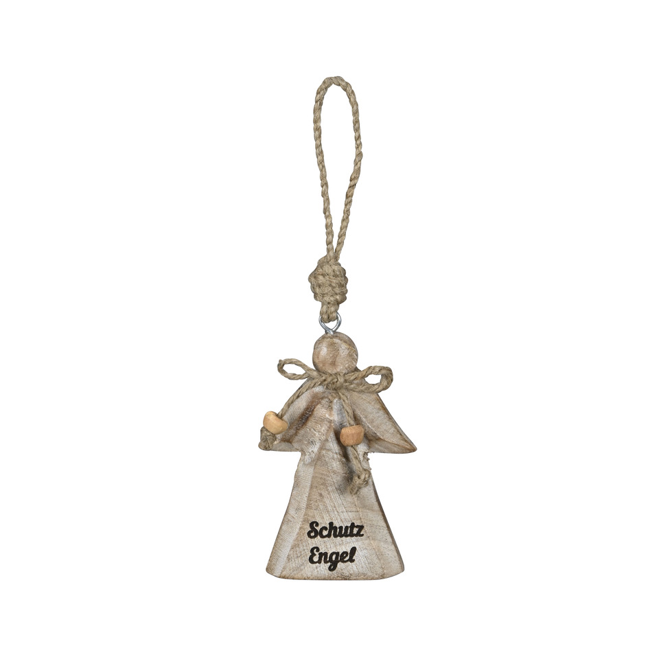 Engel Anhänger, Engelfigur, Holzornament, Aufhänger, Schutzengel