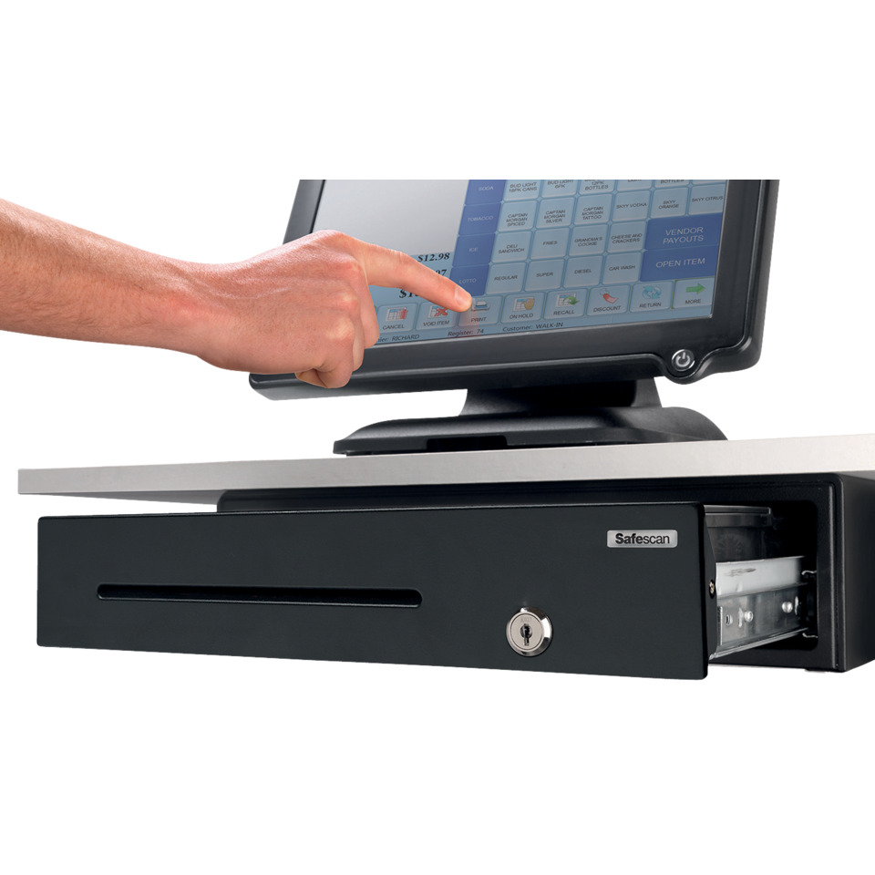 Kassensystem, Kassenschublade, Touchscreen, Sicherheit, SafeScan