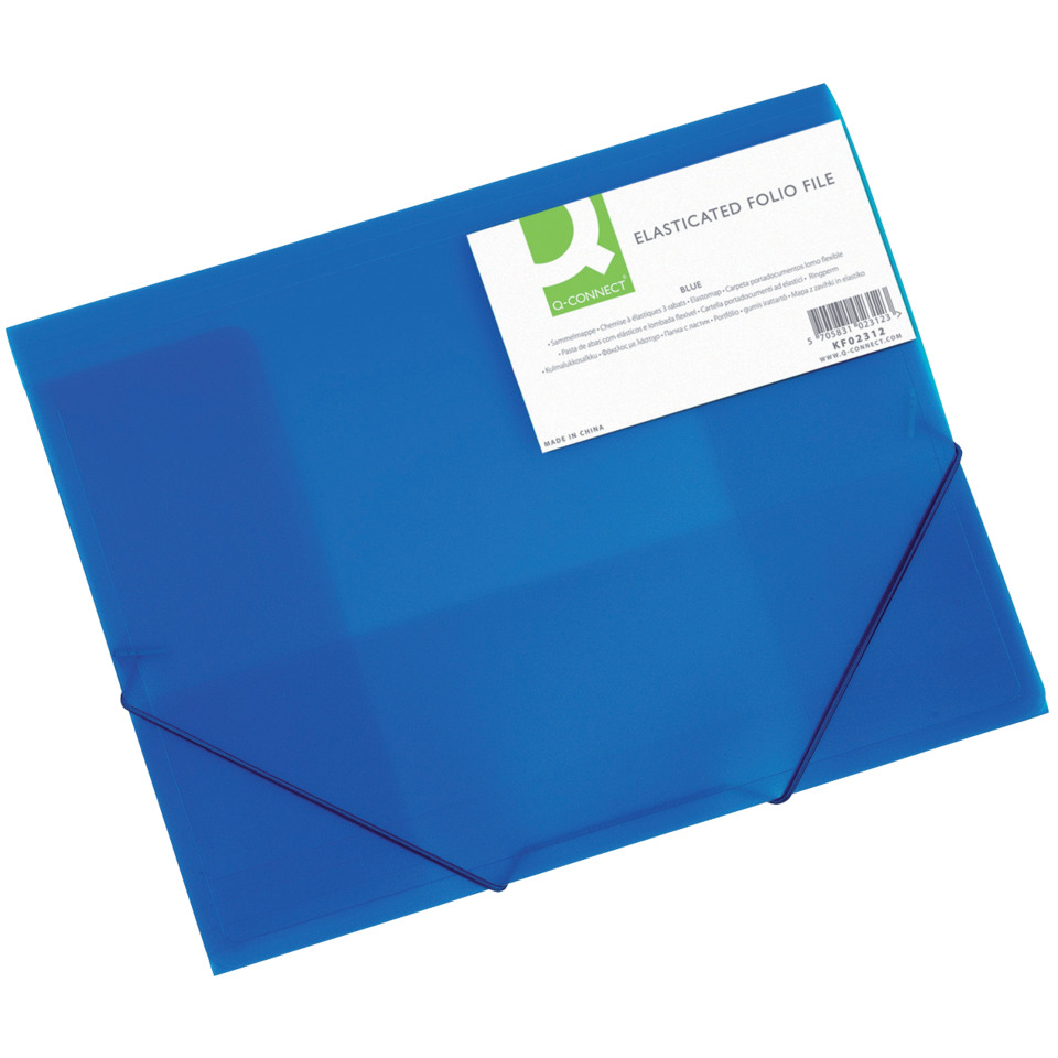 Folio, Ordner, Kunststoff, Blau, Elasticität