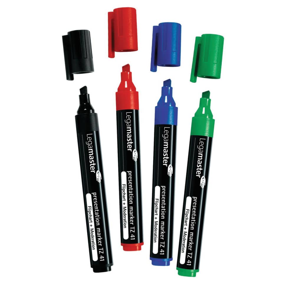 Marker, Permanent marker, Dual-tip, Rote Kappe, Verschiedene Farben