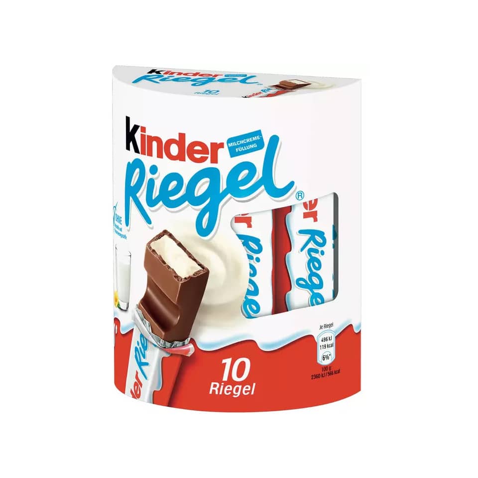 Kinderschokolade, Riegel, Milchcreme, Schokolade, Packung