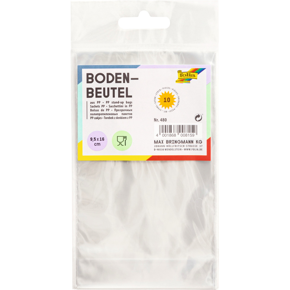 Beutel, Aufbewahrungsbeutel, PP-Beutel, Transparent, 9,5 x 16 cm