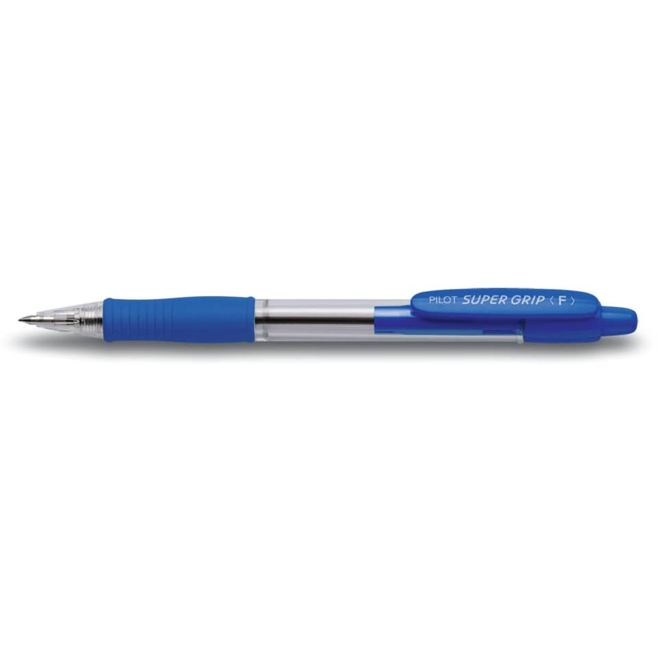 Kugelschreiber, Ballpoint, Blau, Gummiknopf, Clip