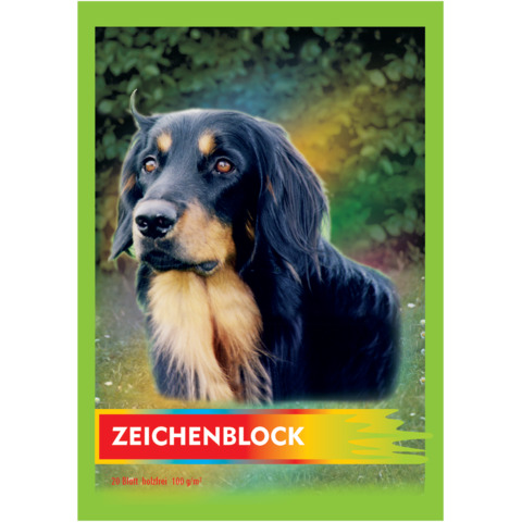 Zeichenblock, A4, 100g/m², kopfgeleimt, 20 Blatt PVP 2211