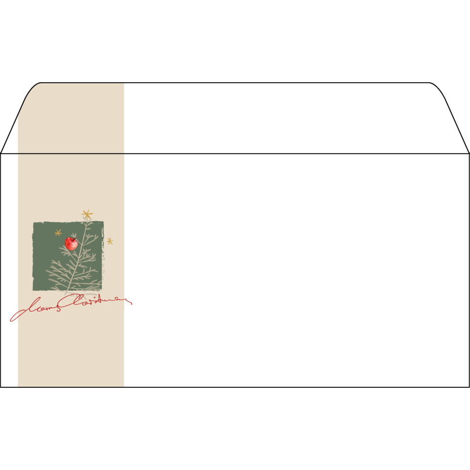 advent, gift box, decorative label, green square, red ornament