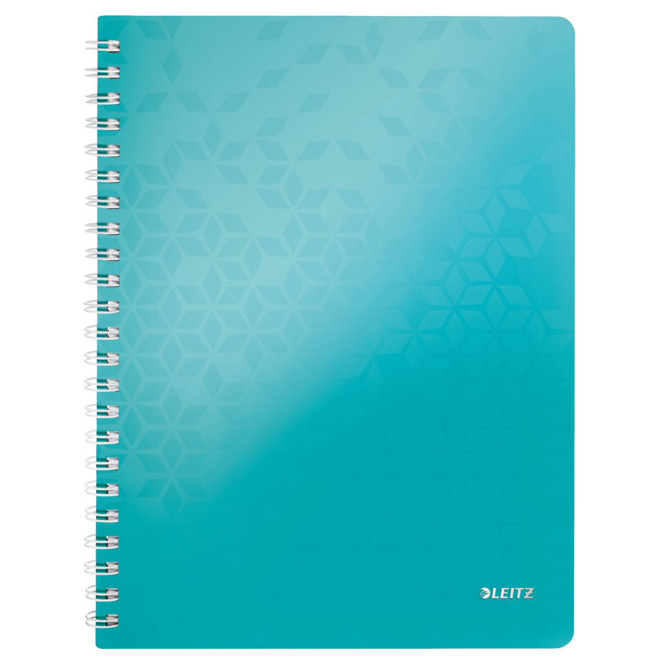 Notizbuch, Spirale, Kunstleder, Blau, Knotenmuster, Spiralblock, Notizbuch, Kunstleder, Türkis, Pattern
