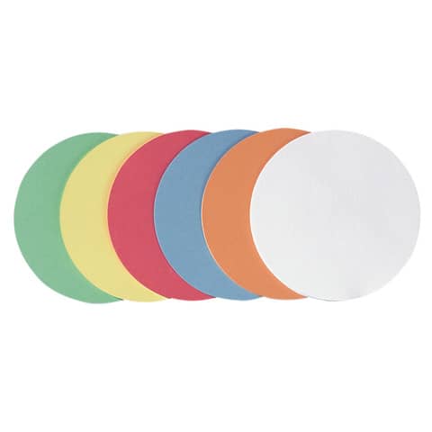 Moderationskarte, Ø 95 mm, Altpapier, 250 Stück, sortiert FRANKEN UMZH1099