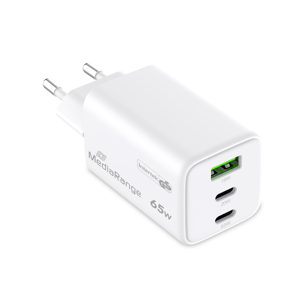 usb-c laden, Multiport-Ladegerät, Wandladegerät, weißer Adapter, 65W Ladegerät