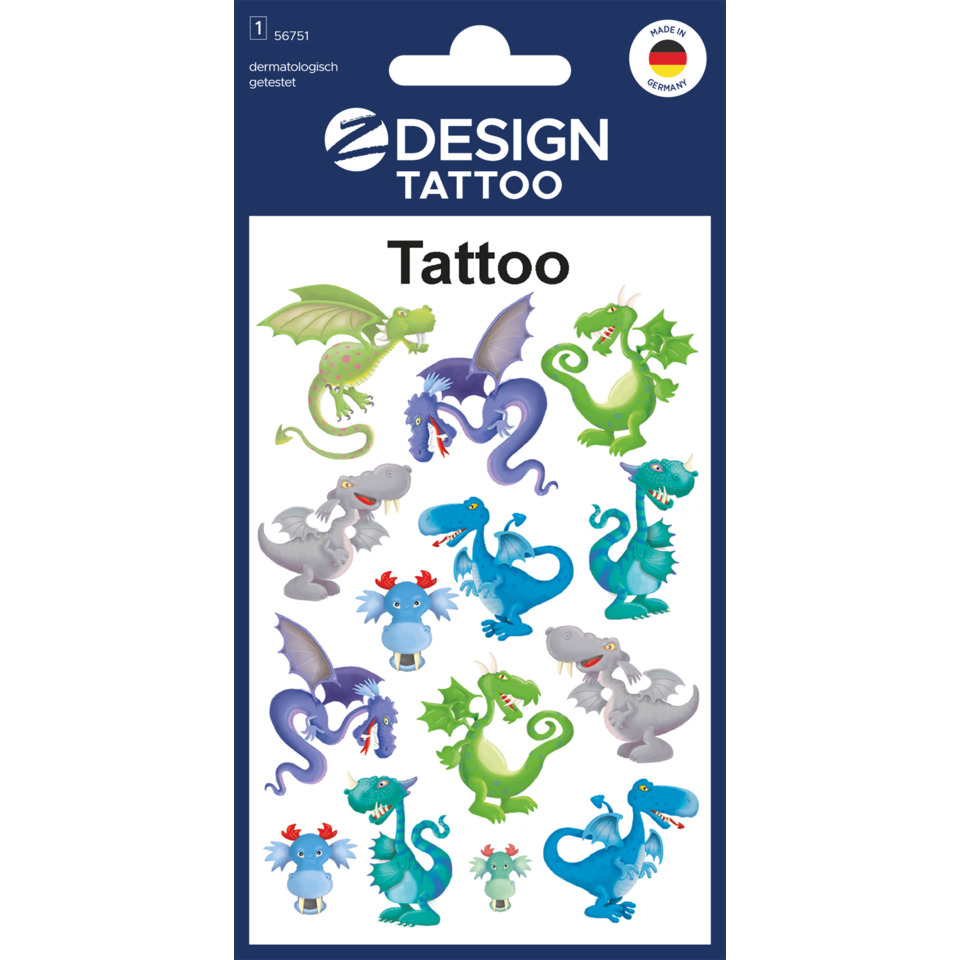 Dragon, Tattoo, Sticker, Design, Drachen