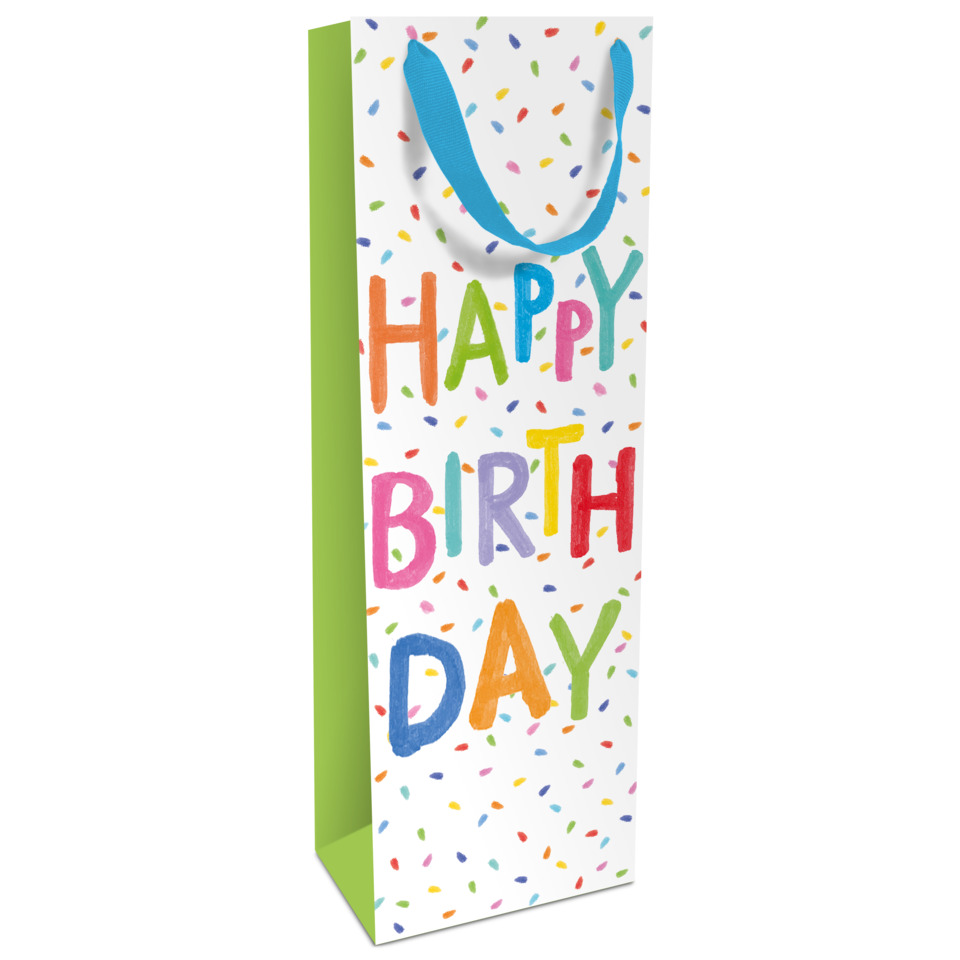 geschenktüte, birthday, bunte spritzer, geschenkverpackung, tug