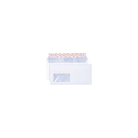 Briefumschlag Premium mit Fenster, C5/6 , 80g/m², haftklebend, 500 Stück, weiß ELCO 30778