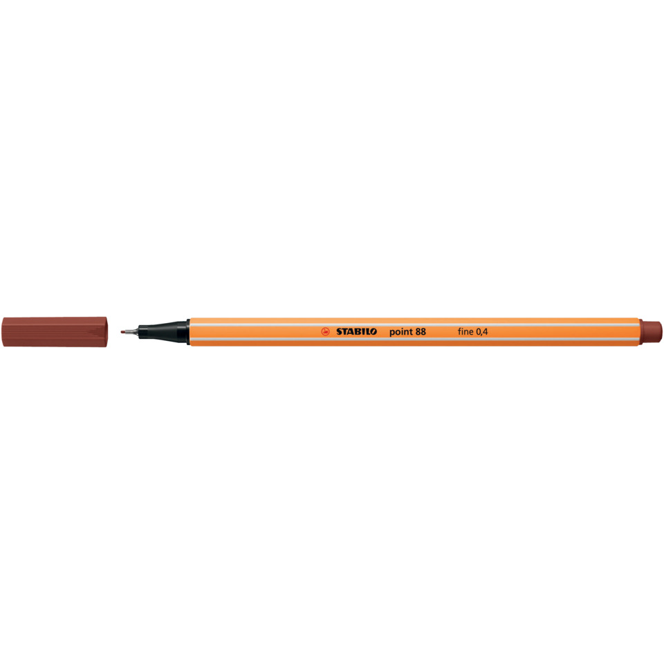 Marker, Stabilo, orange, fineliner, point-88