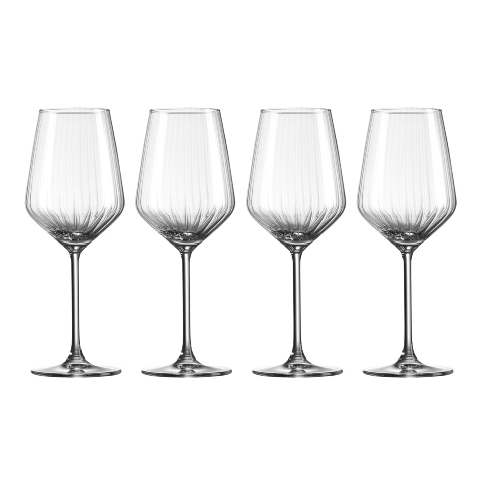 Weinglas, Glas, Klarglas, 4er-Set, Stielglas