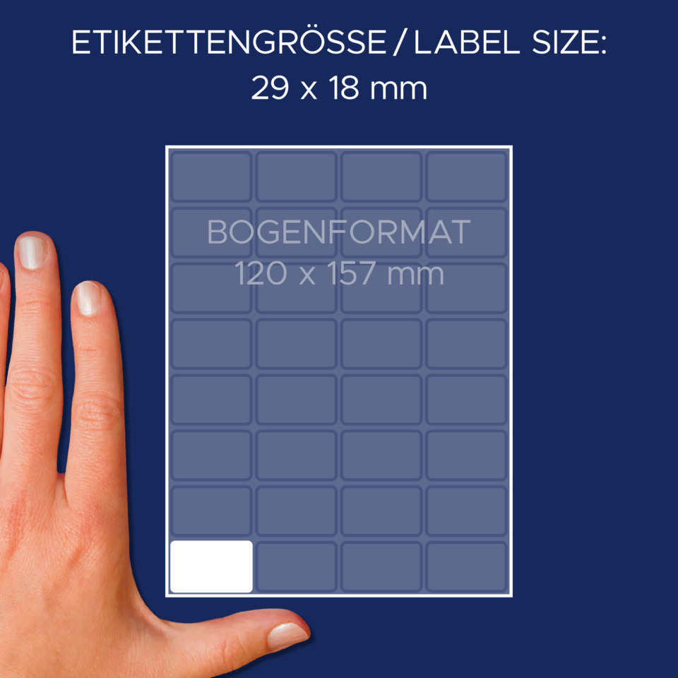 Etikettengröße, Label size, Punktgröße, Kleidungswerkzeug?, Schriftzugbereich