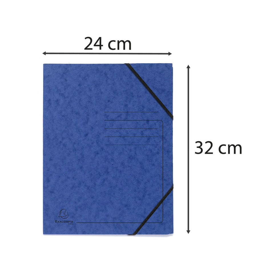 Notizbuch, Blau, Gummibord, liniert, A5-Größe