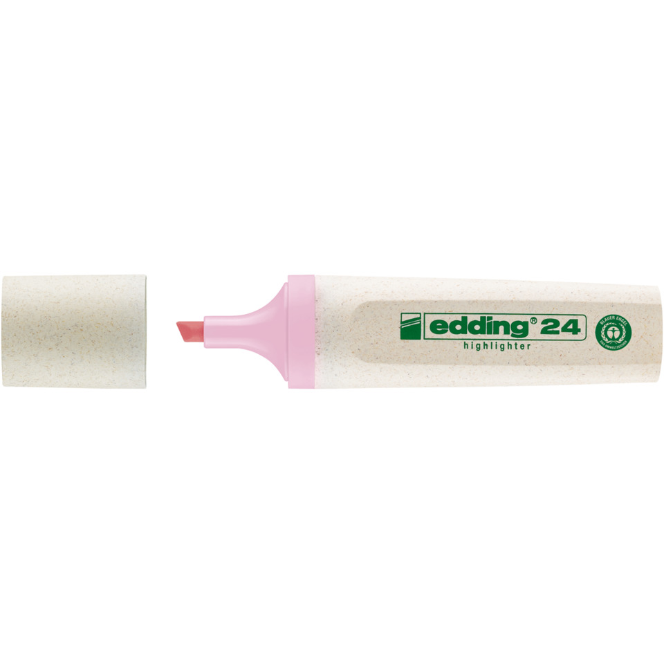 highlighter, Marker, fluo pink, cremefarben, edging 24
