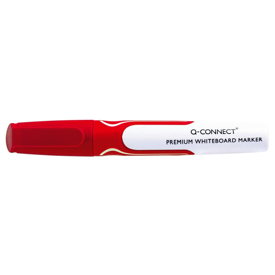Whiteboard-Marker, roter Marker, Kugelschreiberspitze?, Breiter Marker, Q-Connect