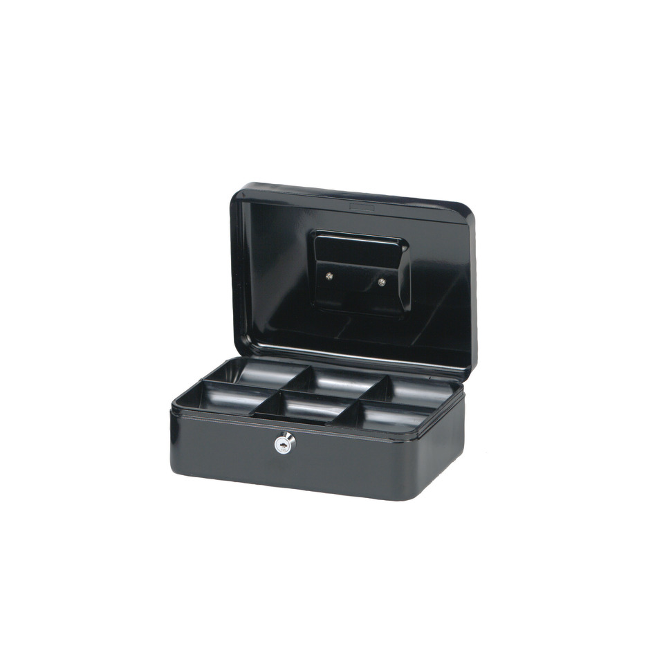 Schmuckschatulle, Uhrenbox, Schubladeneinteilung, Schwarz, Metall