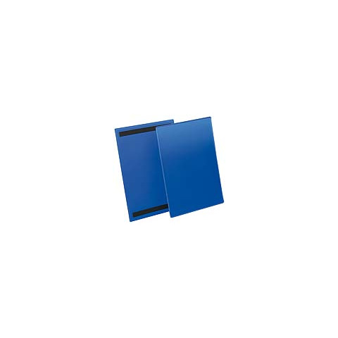 Kennzeichnungstasche magnetisch, A4 hoch, PP, dokumentenecht, dunkelblau, 50 Stück DURABLE 1744 07