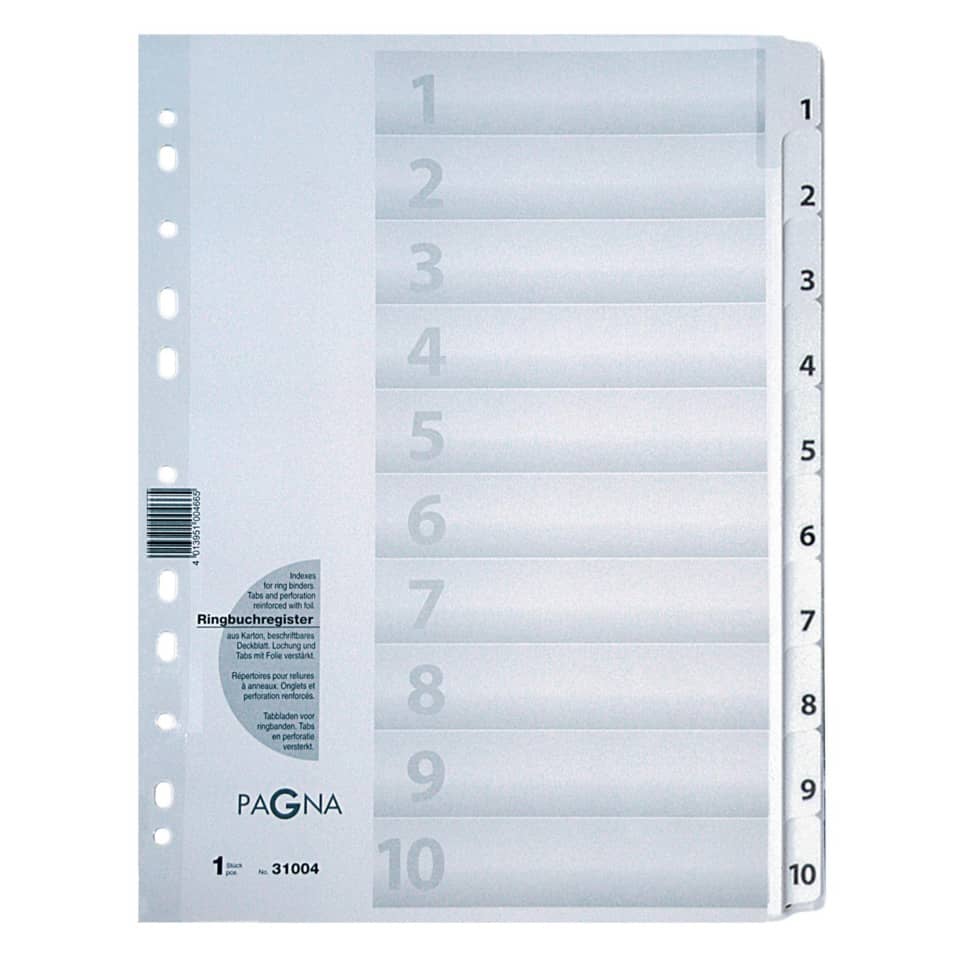 Ringbuchregister, A4 Ringbuch, Tabellenband, Kartenbinder, Ringbuchseite