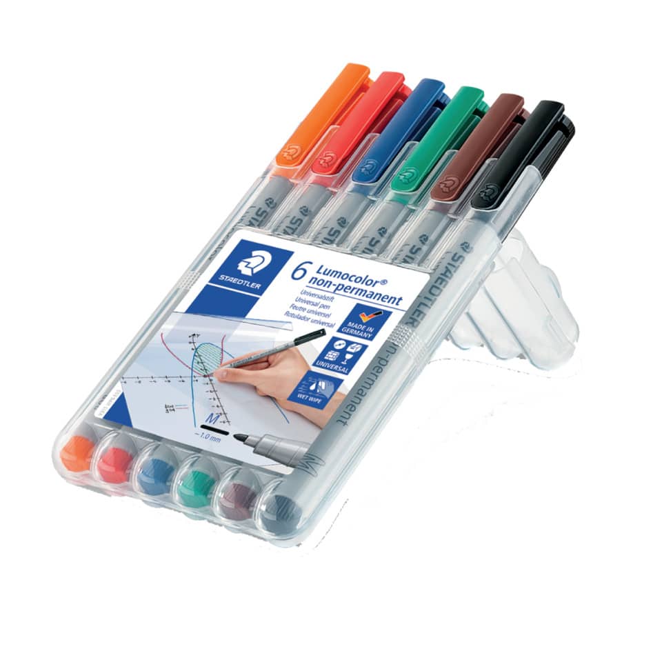 Filzstift-Set, Marker-Sets, 6-Farbenset, Nicht permanent, Wasserbasis