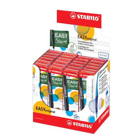 Tintenpatrone  ´s move® easy, rot, Faltschachtel mit 3 Patronen STABILO 6890/040