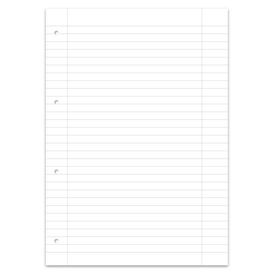 Lineaperture, Lochlinienblatt, Papierblatt, Kopierpapier, Lochung