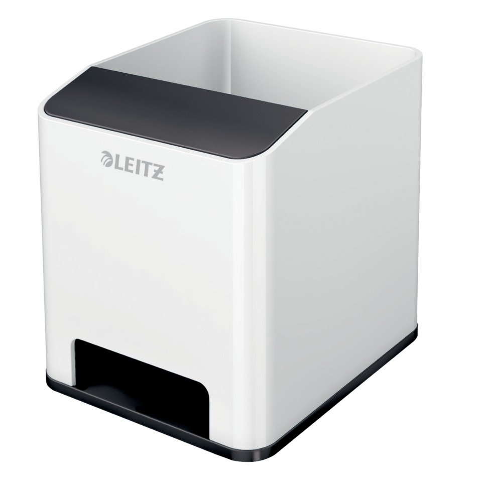 Schreibtischorganizer, Abfalleimer, Leitz, Küchenzubehör, Elektronikzubehör, Abfalleimer, Schreibtischabfalleimer, Küchenabfaller, Kunststoff, Weiß