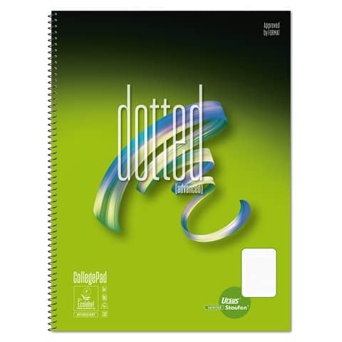 Collegeblock Advanced, A4, 70g/m², 80 Blatt, Lineatur Dotted, weiß URSUS Style 608548000