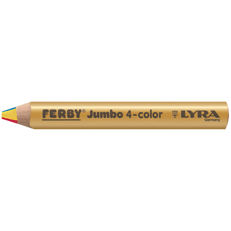 Buntstift, Jumbo, 4-Farben, Holzstift, Lyra