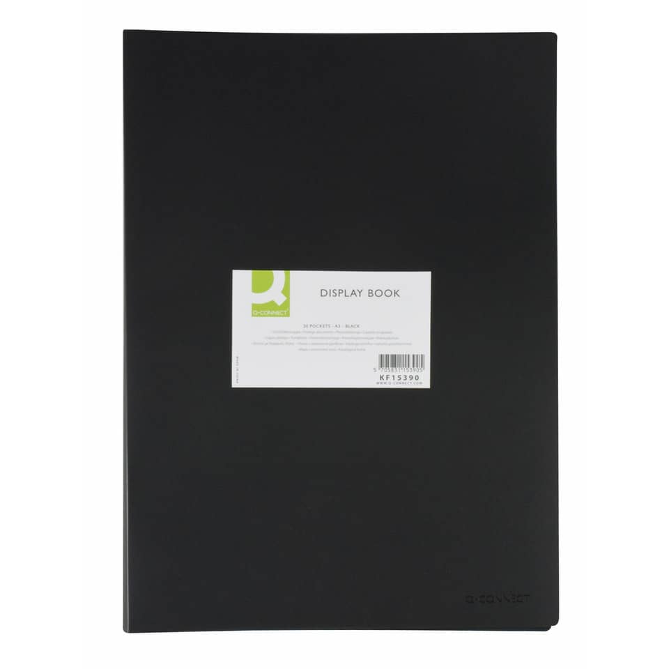 display book, black binder, portfolio, Bound notebook, A3 display book