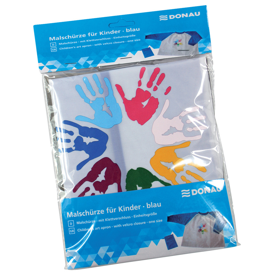 Kinder-Schürze, Aprons, Malschürze, Bunte Handabdrücke, einheitsgröße