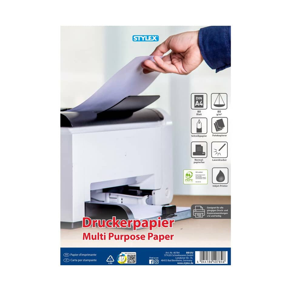 Druckerpapier, Multi-Purpose Paper, DIN A4, 80 g/m², Scanner kompatibel