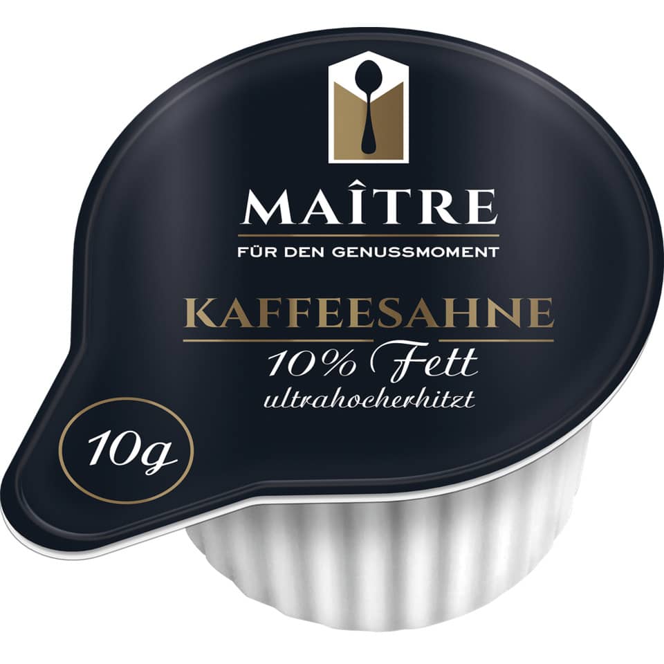 Kaffeesahne, 10g, ultrahocherhitzt, Sahne, Kapsel