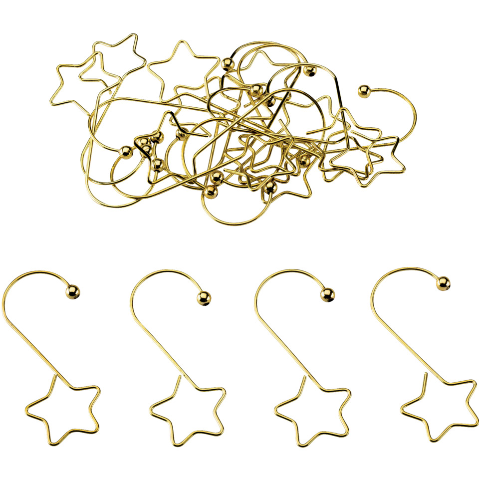 Sternförmige Ohrringe, Hinged Ohrringe, Goldfarbe, Drahtohrringe, Geschenkset