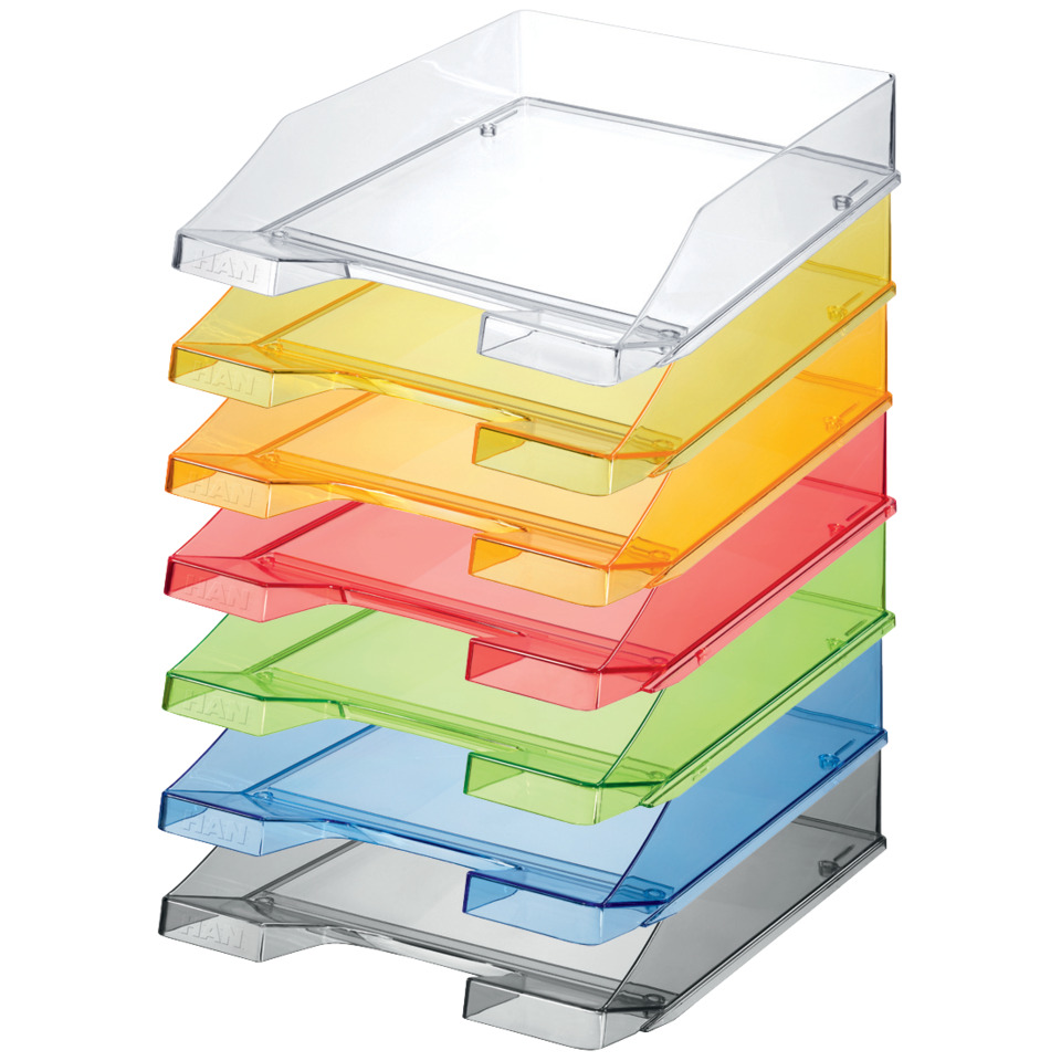 Aufbewahrungsbox, Sortierbox, Transparent, Mehrfarbig, Schubladenbox