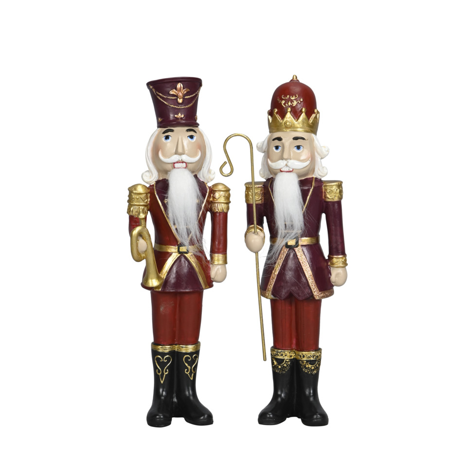 Nussknacker, Weihnachtsfigur, Holzfigur, Bart, Krone
