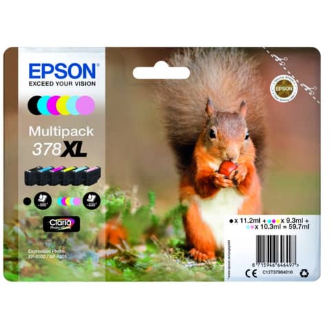 Multipack Nr.378XL 1x6 EPSON C13T37984010