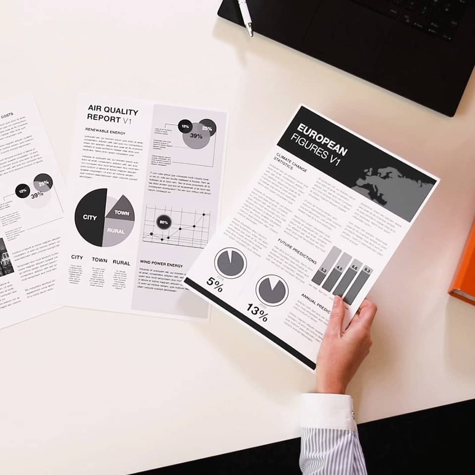 Papers, Reports, Charts, Documents, Printing