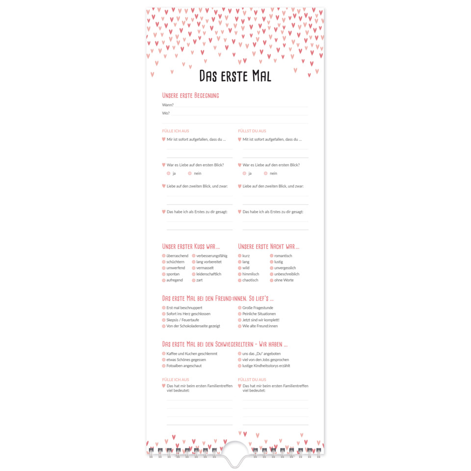 notebook, Valentine, pink, Herz Muster, Notizbuch