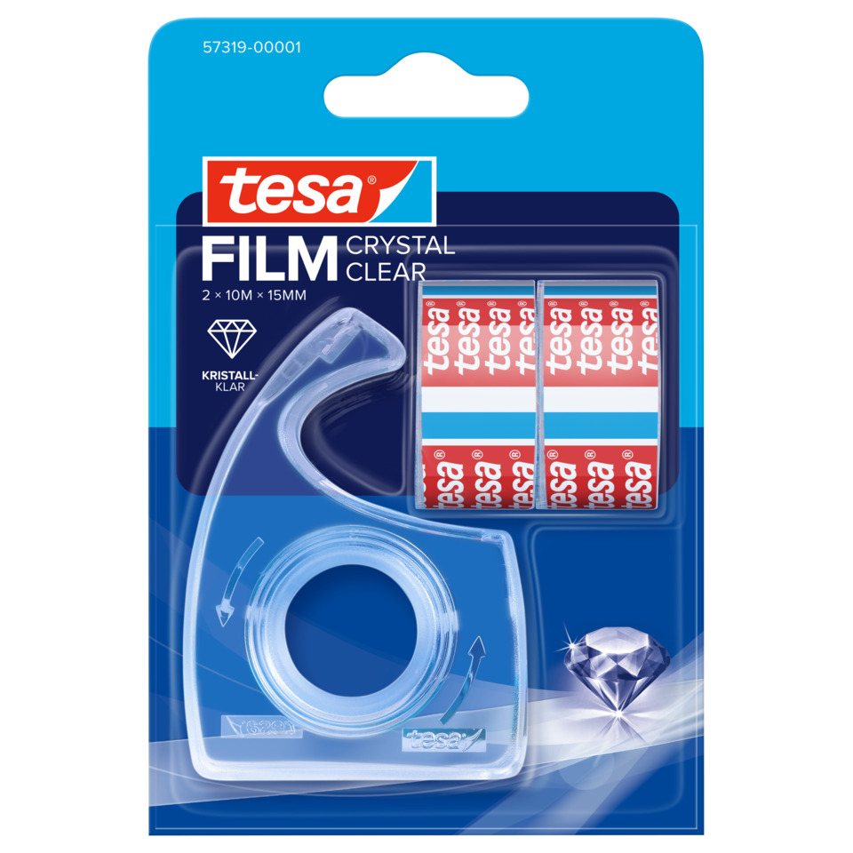 Filmmuster, Crystal, Klebeband, Transparent, Rollenklebeband