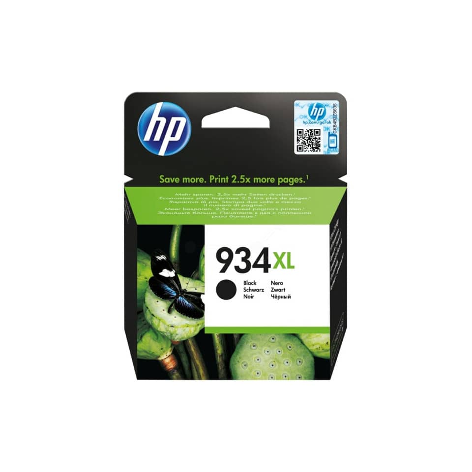 Tintenpatrone, HP, 934XL, Schwarz, XL