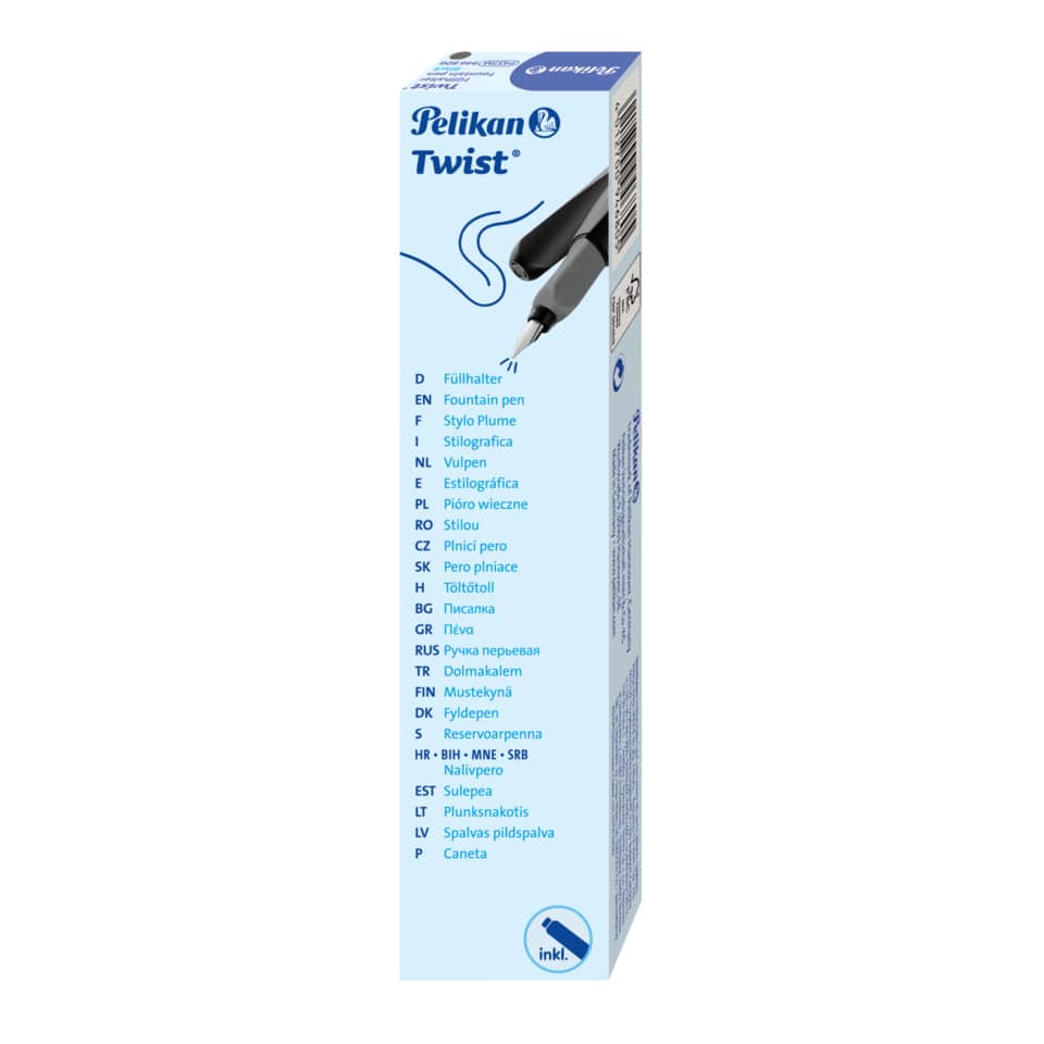 Fountain pen, Pelikan Twist, Tintenpatrone, blaue Box, Tintenpatrone
